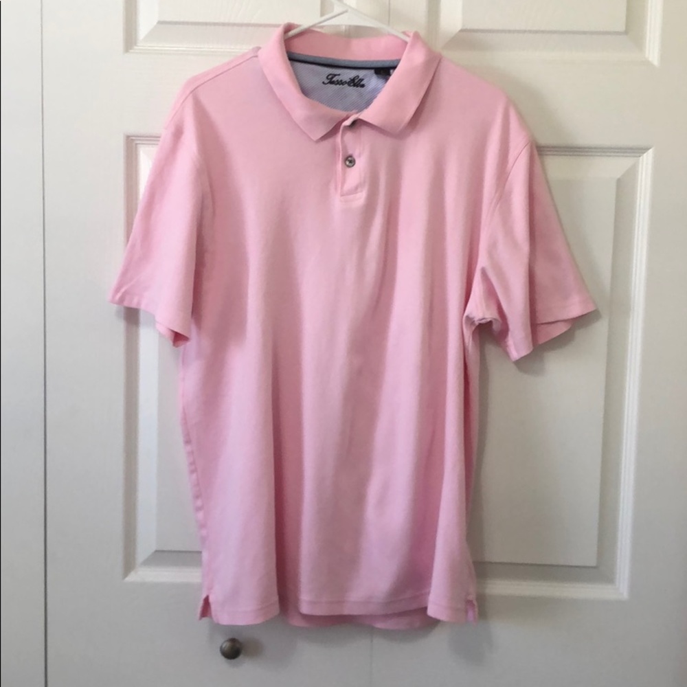 NWOT Tasso Elba Men’s Polo Shirt Large Pink